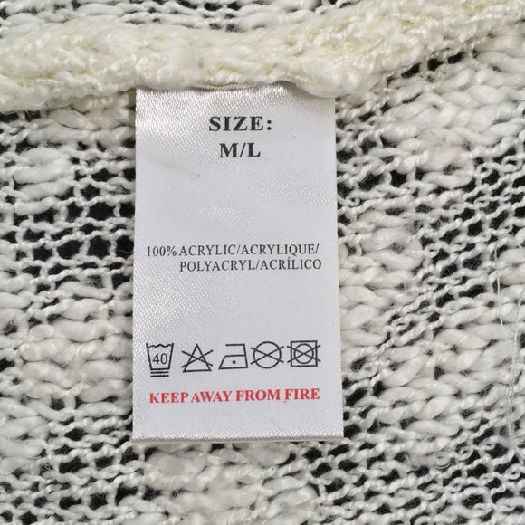 QED London ~ Sheer Lace Hem Drop Shoulder Cowlneck Sweater Pullover - Picture 11 of 11